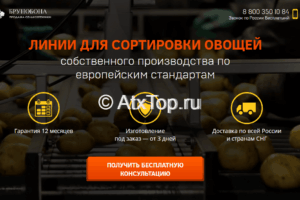 Линии для сортировки овощей